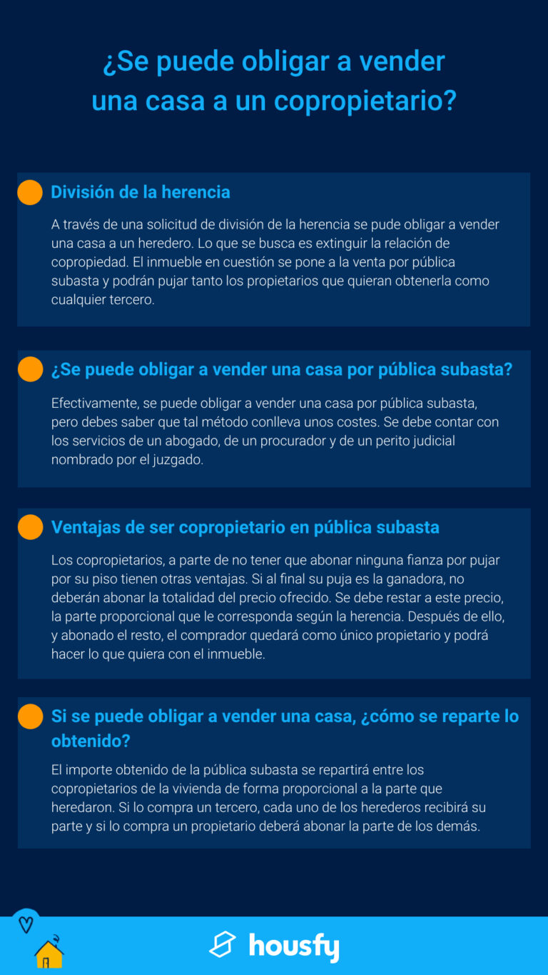 ¿Se puede obligar a vender una casa a un copropietario? Housfy ¿Se puede obligar a vender una casa a un copropietario? Housfy