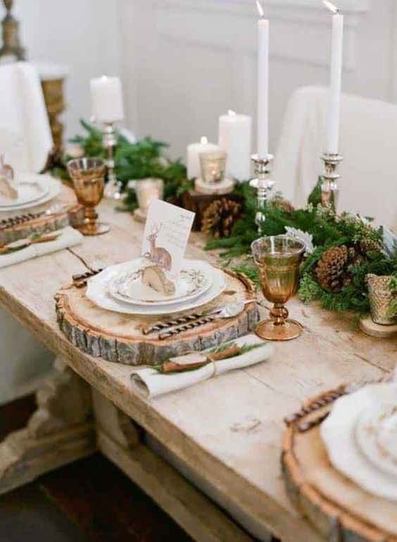 decoracion mesa navidad