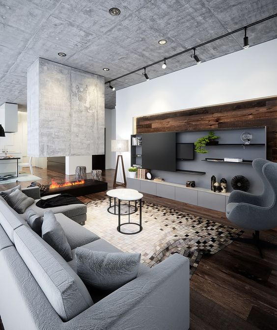 decoración salón moderno