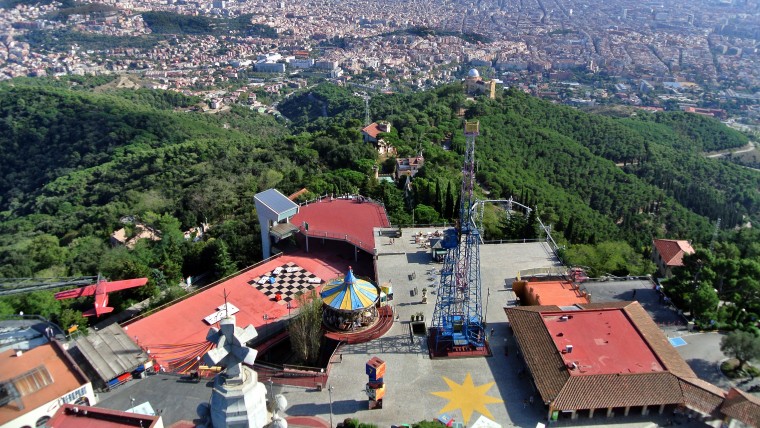 Collserola vista desde el Tibidabo
