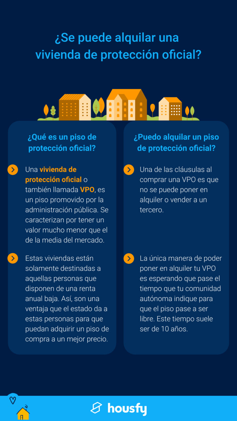 ¿Se puede alquilar un piso de protección oficial? Housfy